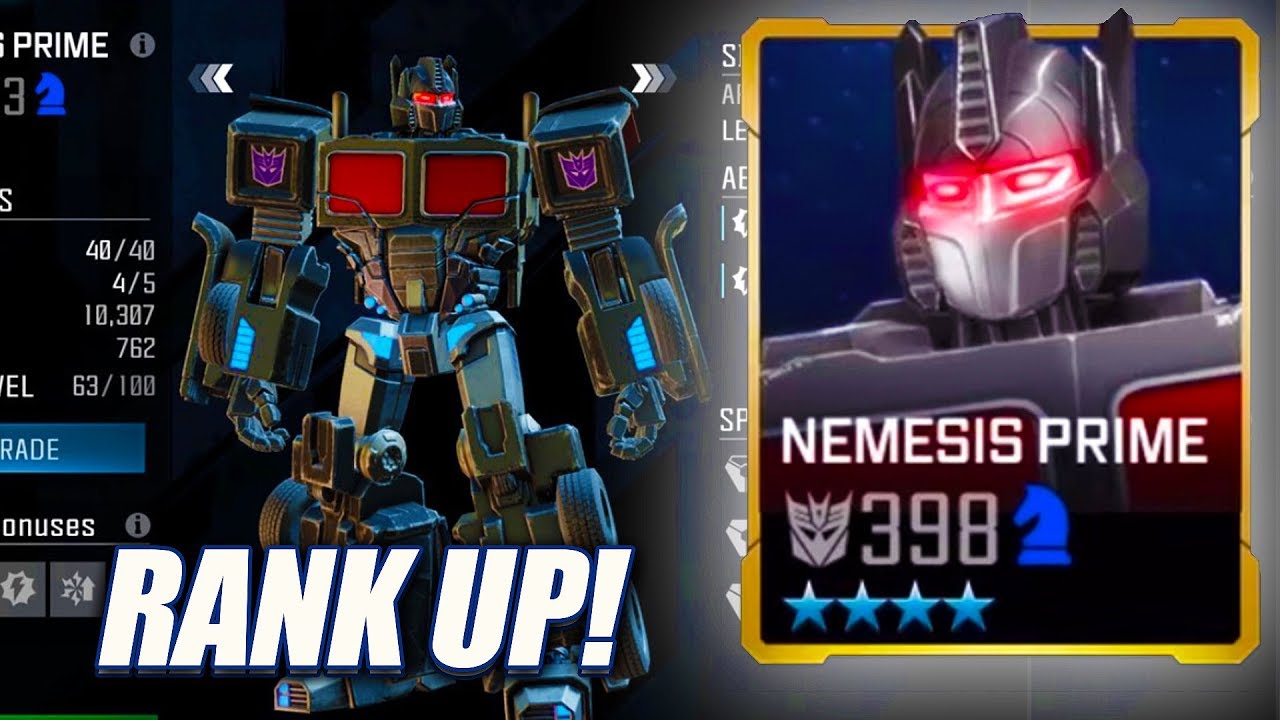 4 Star Nemesis Prime Rank Up! Transformers To Fight YouTube