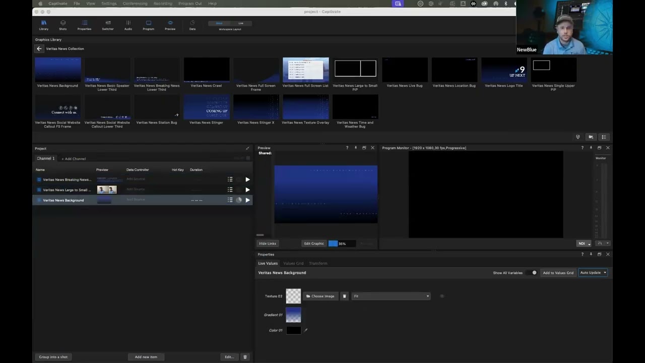 Откройте для себя Captivate | Создайте полноценную новостную трансляцию в Captivate