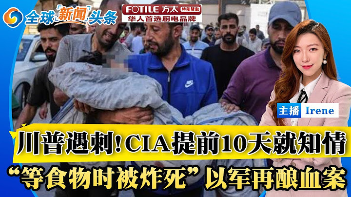 川普遇刺!CIA提前10天就知情;印度260人遇难：燃油开关是元凶？欧盟推迟对美钢铝关税反制措施;排队领食遇袭身亡 加沙生存线彻底崩溃;全球新闻头条20250713