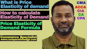 Elasticity of Demand | Calculating Price Elasticity of Demand | PED Formula | ACCA F5 | CMA | CA |