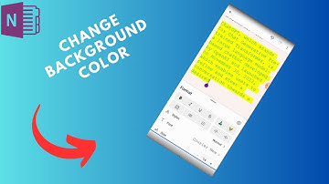 How to change background color in OneNote