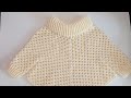 COMO HACER UN PONCHO CON MANGAS Y CUELLO DE TORTUGA  A CROCHET - PASO A PASO - TEJIDOS A CROCHET