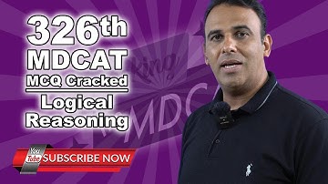 326 Logical Reasoning MDCAT MCQ CRACKED #Logical Reasoning #Logical Problems #PMDC MDCAT