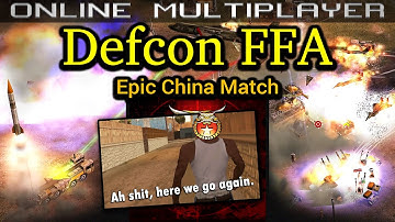 Defcon FFA - China - Pro Rules | C&C Generals Zero Hour | No Commentary