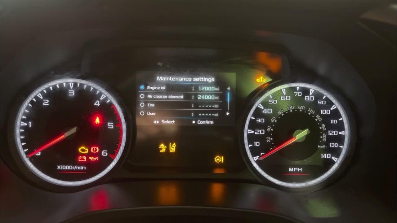 Isuzu DMax Service Reset Engine Oil and Air Filter Time and Distance