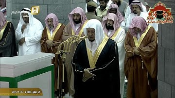 صلاة التراويح رمضان 1437هـ الليلة 22 تلاوة ابداعية من سور يس والصافات للشيخ صلاح باعثمان