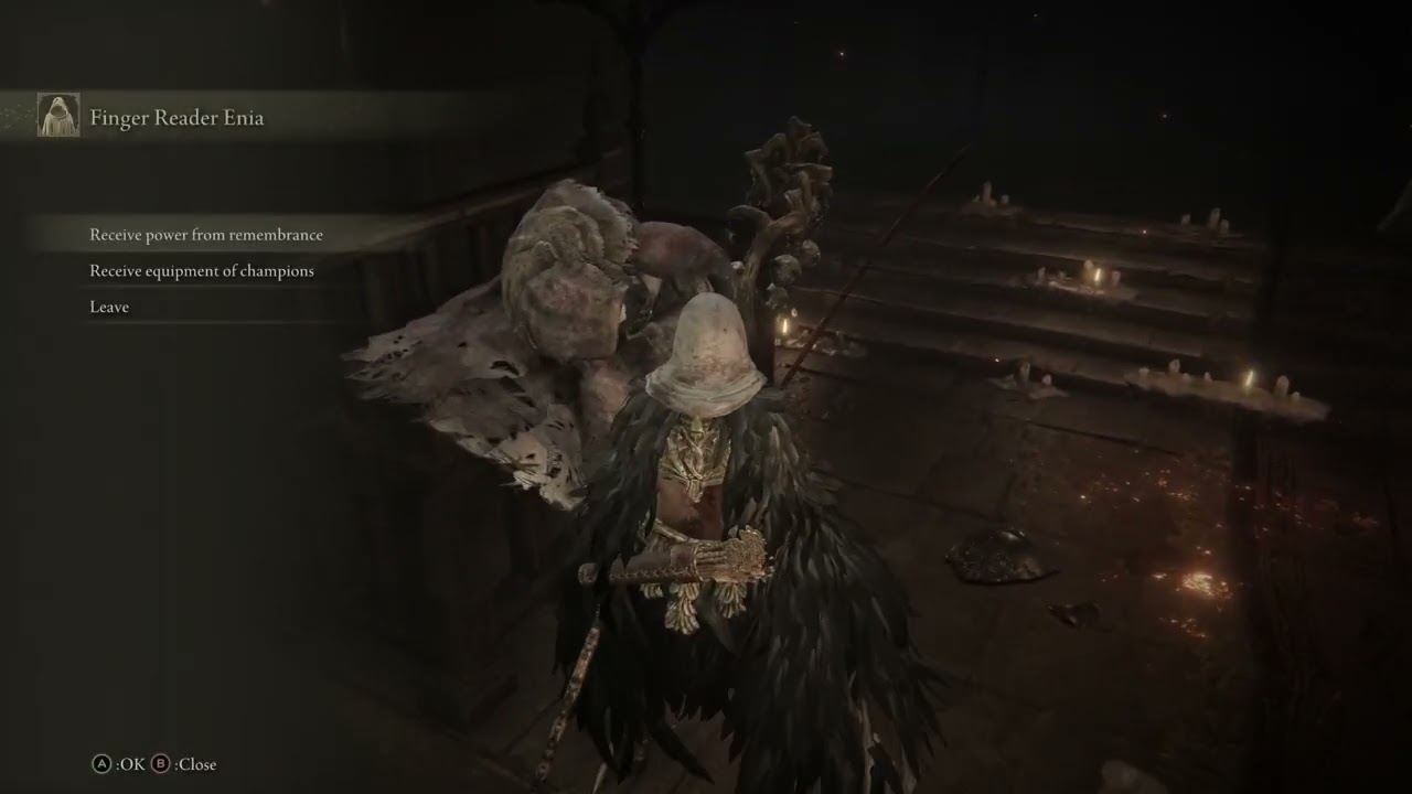 after beating all bosses in Elden Ring + DLC, buying all boss armor from Enia