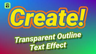 How to Create a Transparent Outline Text Effect in Affinity | Tutorial