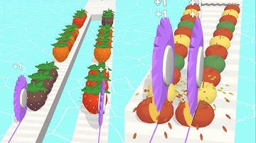 Twin slicer ! ASMR slice duo ! slicing gameplay! very satisfying and relaxing ASMR games