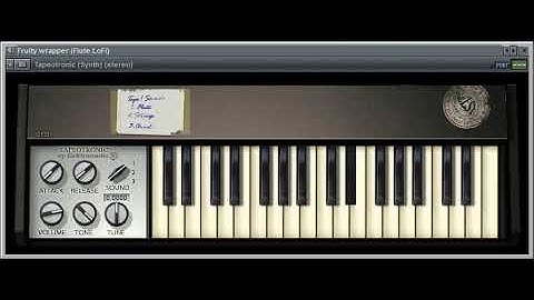 Tapeotronic VST mellotron (Elektrostudio) - Preview of 64 sound patches