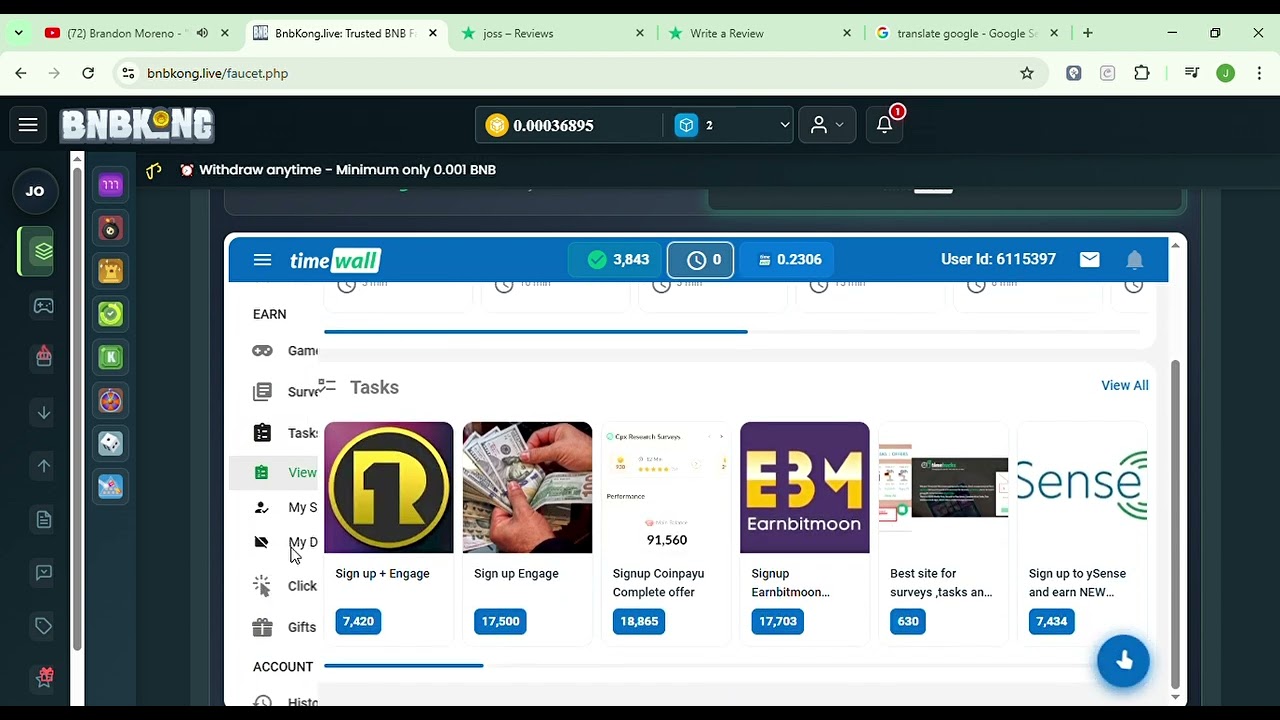 BnbKong live  Trusted BNB Faucet   Provably fair BNB Games   Google Chrome 2026 03 26 17 18 26