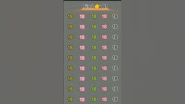 Find 81 odd number 😔 #puzzle #iqtest #riddles #math #iq #quiz #education #bujho #challenge