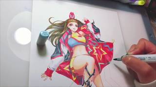 How to draw with COPIC -Sports Girl-
