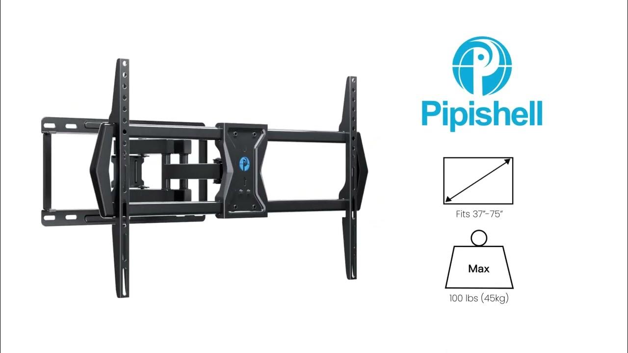 How to Install the Pipishell PILF6 Full Motion TV Wall Mount ? YouTube