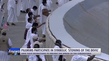 MUSLIM PILGRIMS PARTICIPATE IN SYMBOLIC ‘STONING OF THE DEVIL’ WHILE ADHERING TO HEALTH PRECAUTIONS