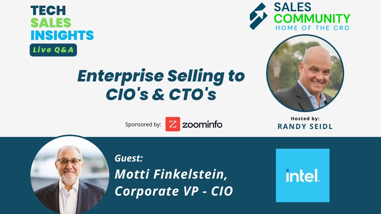 Tech Sales Insights LIVE featuring Motti Finkelstein, Intel