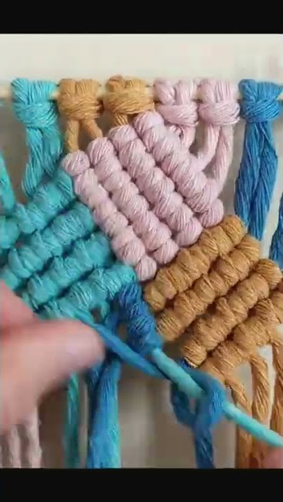 DIY Macrame square pattern for coasters and table mat