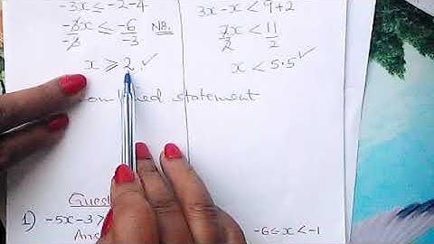 Linear Inequality  Form 2