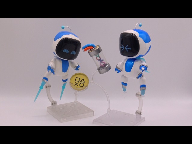 Goodsmile] Nendoroid Astro Bot Metallic Figurine Unboxing (4K