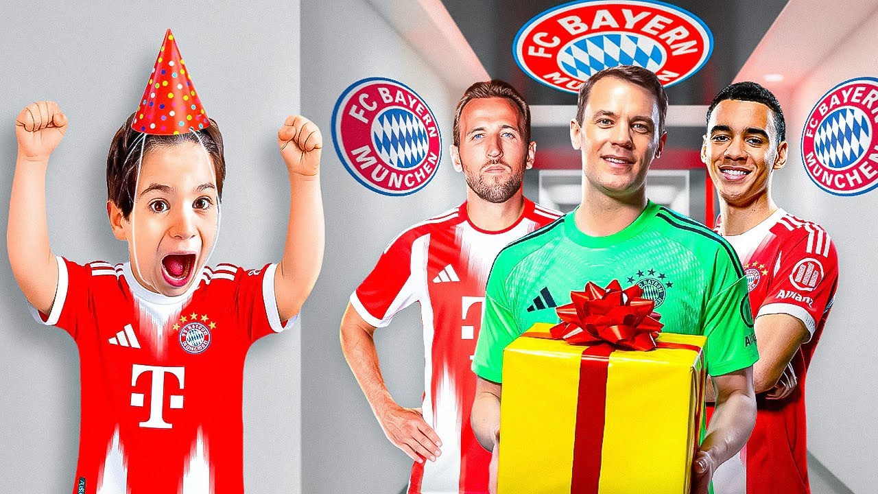 KLEINER JUNGE Trifft alle BAYERN SPIELER an seinem GEBURTSTAG!🥳