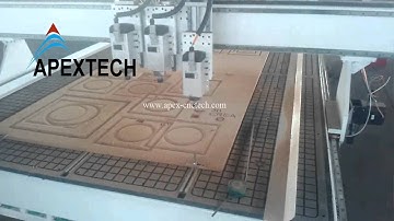apexcnctech 2030 cnc router with engraving on MDF by 3 different tools