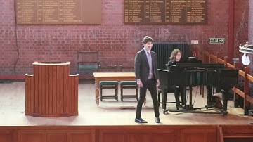 Ellesmere College Sixth Form Assembly: Huw Lloyd, Head Boy, Yr 13