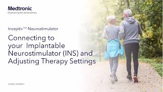 Connecting & Adjusting Therapy | Medtronic Inceptiv™ SCS Patient Programmer