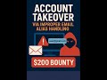 Account Takeover via Improper Email Alias Handling | $200 Bounty