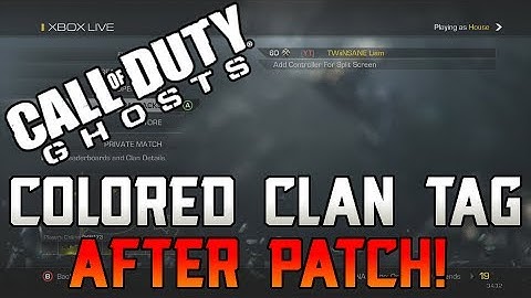 *PATCHED* Call Of Duty Ghosts "COLORED CLAN TAG" Tutorial! (Works on iOS!)