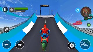 Jogo de Moto Corrida Impossível na Mega Rampa screenshot 3