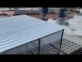 como hacer tejado ( techo ) para patio de servicio con lámina traslucida y mosquired galvanizada