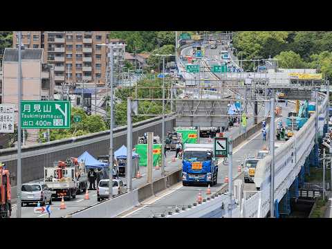 阪神高速と第二神明間でリニューアル工事始まる 28日まで「湊川－須磨IC」通行止め 迂回ルートの活用を