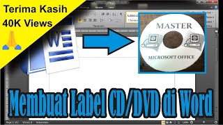 Cara Membuat Label/Cover CD dan DVD Dengan Microsoft Word • #SimpleNewsVideo