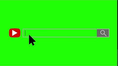 green screen youtube animation logo, video search bar With Mouse Click No Copyright