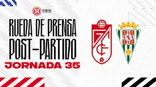 Rueda de prensa de Brau del postpartido Recreativo Granada vs Córdoba CF