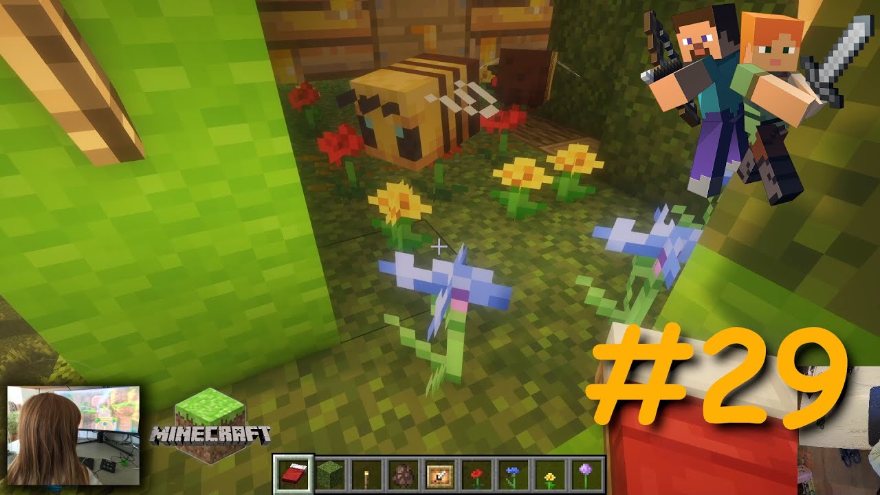 Minecraft - #29 Ein Blumenbeet ist entstanden😁😎 [PC][21:9] - YouTube