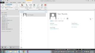 Outlook 2013: Creating a New Contact