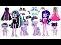 Paper custom twivine sparkle vs twilight mlp craft