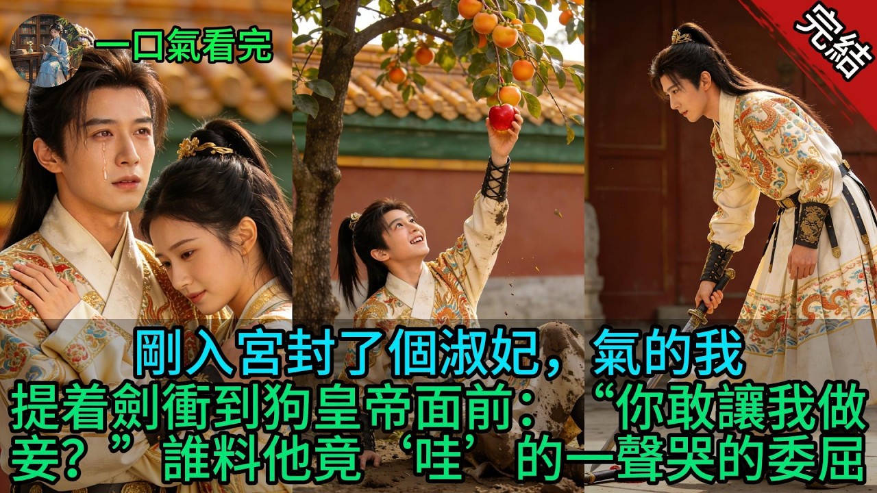 【原創小說已完結】剛入宮封了個淑妃，氣的我提着劍衝到狗皇帝面前：“你敢讓我做妾？”誰料他竟‘哇’的一聲哭的委屈