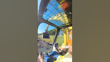 How to lower yourself off piles with an excavator