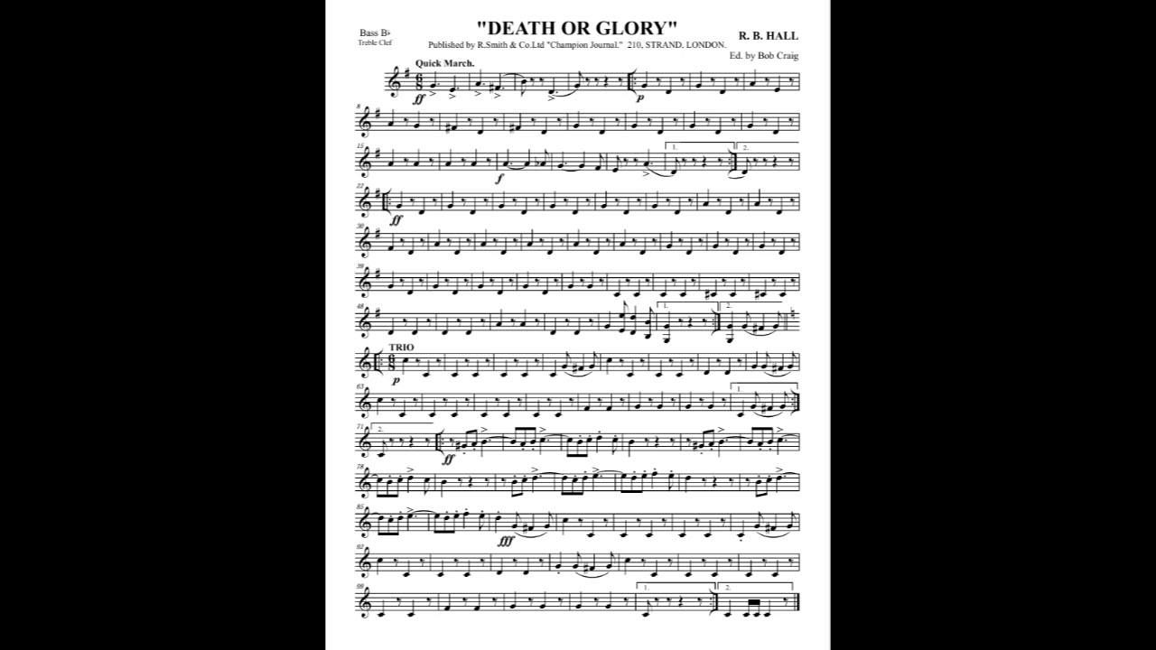DEATH OR GLORY - Bb BASS TC
