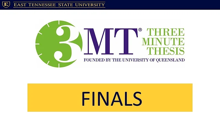 3 Minute Thesis Competition - Donna Paulsen