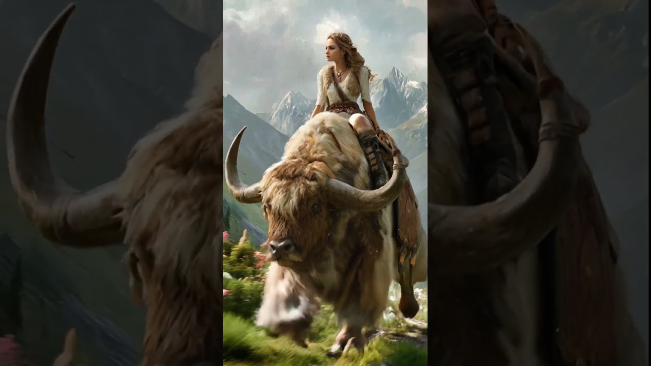 Girl Riding a Yak 🐂👑 | Funny Animal Adventure Cartoon | CubbyPop