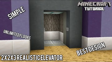 2x2x3 BEST Multifloor Realistic Elevator | Minecraft 1.21 Redstone Tutorial