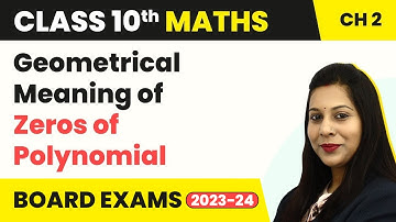 Geometrical Meaning of Zeros of Polynomial - Polynomials | Class 10 Maths Chapter 2