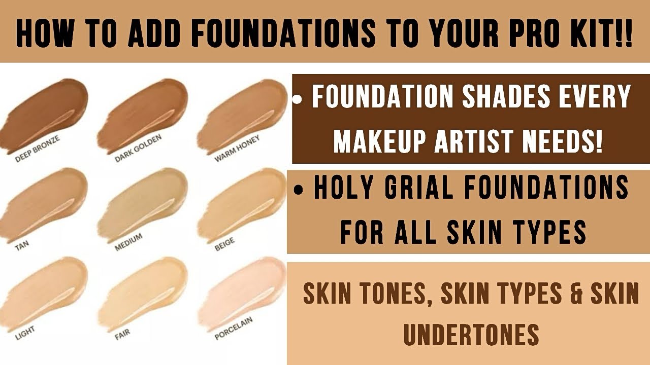 Foundation Shades You Need As A Makeup Artist