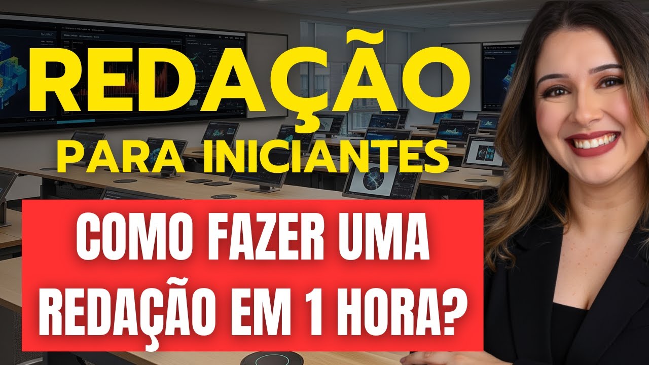 PARA QUEM SE SENTE BURRO EM REDAÇÃO: APRENDA EM 1 HORA E TIRAR NOTA MÁXIMA! - Professora Pamba