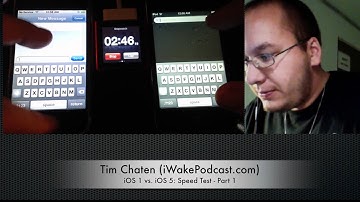 iOS 1 vs iOS 5 - Speed Test - Part 1