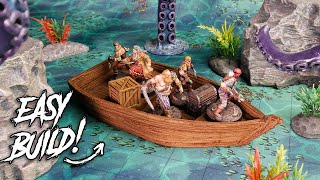 How to Make a Miniature BOAT for Tabletop Gaming