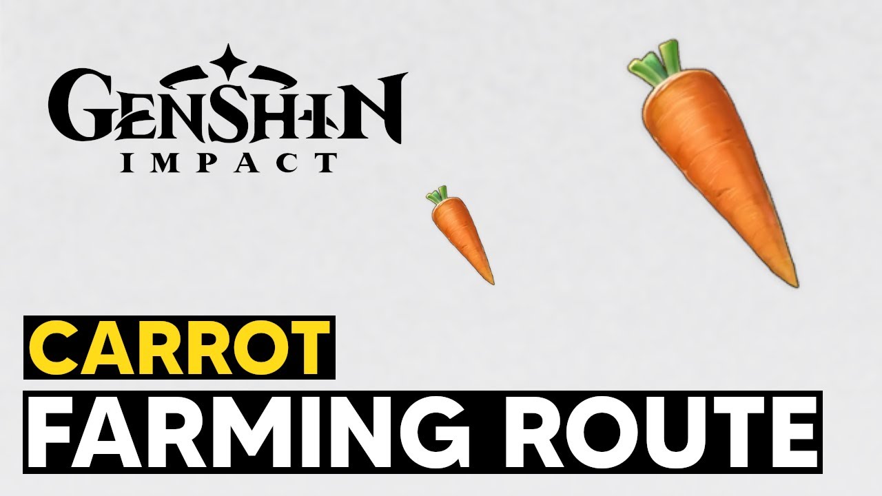 Carrot Farming Route (Carrot Location) Genshin Impact YouTube
